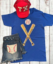 Load image into Gallery viewer, Sequin Baseball Bat &amp; Ball Tops (Tanks, Tees &amp; Sweatshirts)