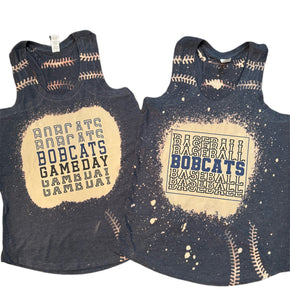Bobcats Game Day Bleached Tank