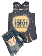 Load image into Gallery viewer, Bleached Bobcat Baseball Tank