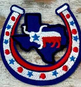 Texas Iron On Patches