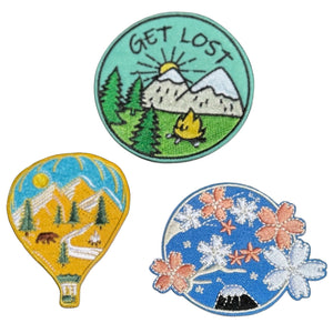 Mountain & Nature Iron On Patches