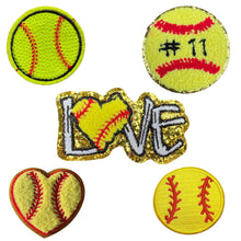 Load image into Gallery viewer, Softball Iron On Patches