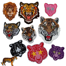 Load image into Gallery viewer, Lions, Tigers &amp; Other Cats Mascot Iron On Patches