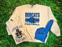 Load image into Gallery viewer, Bobcats Football Helmet Sweatshirt