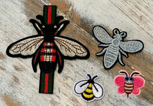 Bumble Bee Iron On Patches