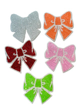 Load image into Gallery viewer, Sequin Bow Iron On Patches