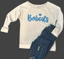 Load image into Gallery viewer, Puffed Bobcats Off-the-Shoulder Sweatshirt