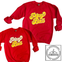 Load image into Gallery viewer, Play Ball Softball Patch Sweatshirts