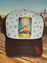 Load image into Gallery viewer, The Pearled Dolly Hat