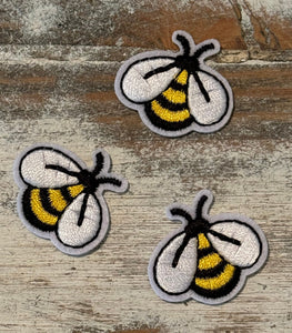 Bumble Bee Iron On Patches