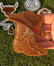 Load image into Gallery viewer, Cowboy Boots &amp; Hat Iron On Patches