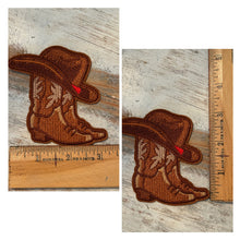 Load image into Gallery viewer, Cowboy Boots &amp; Hat Iron On Patches