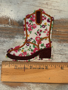 Cowboy Boots & Hat Iron On Patches