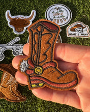 Load image into Gallery viewer, Cowboy Boots &amp; Hat Iron On Patches