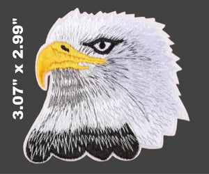 Eagle Head Mascot Iron On Patch