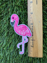 Load image into Gallery viewer, Pink Flamingo Iron On Patches