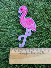 Load image into Gallery viewer, Pink Flamingo Iron On Patches