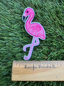 Pink Flamingo Iron On Patches