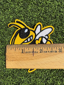 Hornet - Yellow Jacket Mascot Iron On Patches