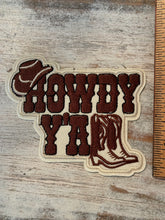 Load image into Gallery viewer, Howdy Y&#39;all Iron On Patches