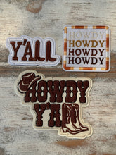 Load image into Gallery viewer, Howdy Y&#39;all Iron On Patches