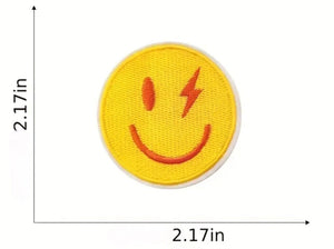 Smiley Face Iron On Patches