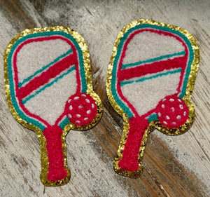 Pickle Ball Iron On Patches