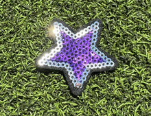 Load image into Gallery viewer, Purple Sequin Star Iron On Patch