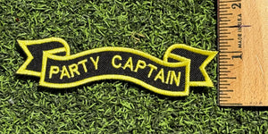 Party Captain Iron On Patch