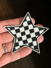 Load image into Gallery viewer, Checkered Star Iron On Patch