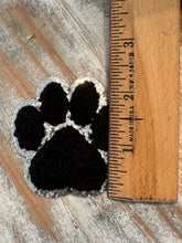 Load image into Gallery viewer, Chenille Paw Print Iron On Patches