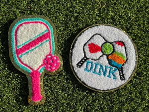 Pickle Ball Iron On Patches