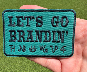 Let’s Go Brandin’ Iron On Patch