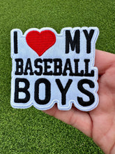 Load image into Gallery viewer, I Love My Baseball Boys Iron On Patch