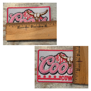 Coors Cowgirl Iron On Patches