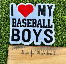 Load image into Gallery viewer, I Love My Baseball Boys Iron On Patch