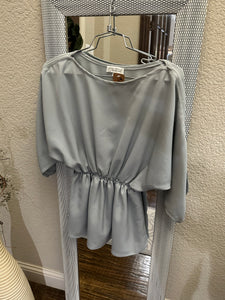 Grey Peplum