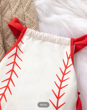 Load image into Gallery viewer, Ruffled Baseball Onsie