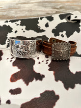 Load image into Gallery viewer, Silver Horse Bangel Cuffs