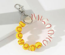 Load image into Gallery viewer, Wood Bead Sports Charm Bracelets