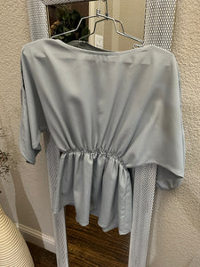 Grey Peplum