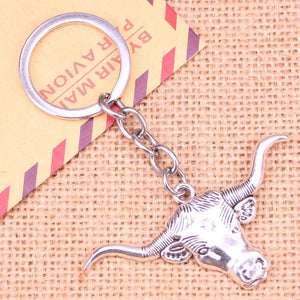 Western Steer Key Rings