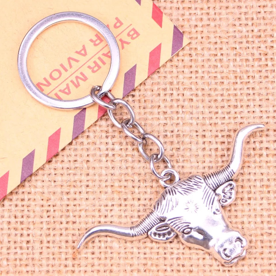 Western Steer Key Rings