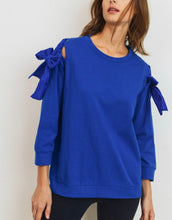 Load image into Gallery viewer, Royal Bow Sweathshirt - The Barron Boutique