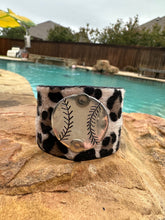 Load image into Gallery viewer, Leopard Sports Cuffs (Baseball/Softball/Soccer/Football)