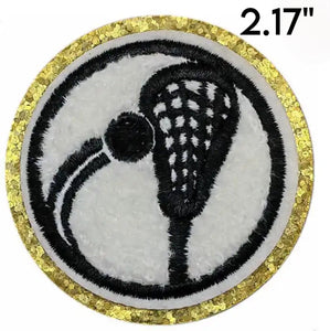 Lacrosse Iron On Patches