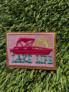 Boat & Lake Iron On Patches