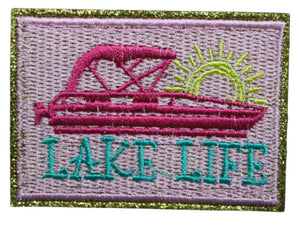 Boat & Lake Iron On Patches