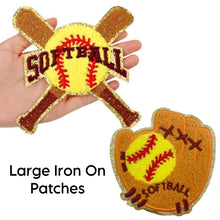 Load image into Gallery viewer, Large Softball Iron On Patches