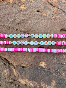 Pink Beaded Hat CHAINS (Various Styles)